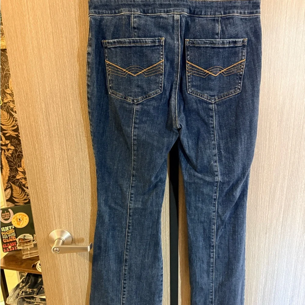 Idyllwind Dark Blue Flared Jeans - Picture 3 of 6